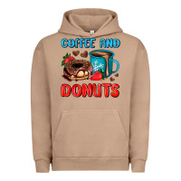 Pigment Burro coffee and donuts Urban Hoodie - AdoDesignShop