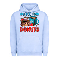 Pigment Grape Ice coffee and donuts Urban Hoodie - AdoDesignShop
