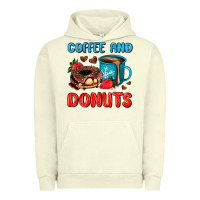 Pigment Pistachio coffee and donuts Urban Hoodie - AdoDesignShop