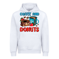 White coffee and donuts Urban Hoodie - AdoDesignShop
