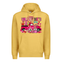 Antique Gold Happy Valentines Day Premium Hoodie - CowhideDigitalArt