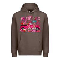 Coffee Happy Valentines Day Premium Hoodie - CowhideDigitalArt