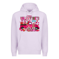 Lilac Happy Valentines Day Premium Hoodie - CowhideDigitalArt