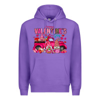 Purple Happy Valentines Day Premium Hoodie - CowhideDigitalArt