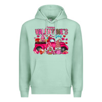 Seafoam Happy Valentines Day Premium Hoodie - CowhideDigitalArt