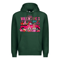 Sports Green Happy Valentines Day Premium Hoodie - CowhideDigitalArt