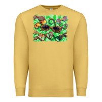 Antique Gold sunglasses background Premium Sweatshirt - BarkalooDesign