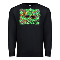 Black sunglasses background Premium Sweatshirt - BarkalooDesign