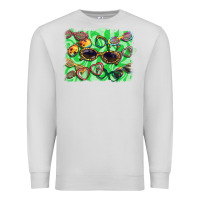 Dove Grey sunglasses background Premium Sweatshirt - BarkalooDesign