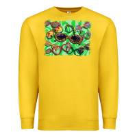 Lemon sunglasses background Premium Sweatshirt - BarkalooDesign