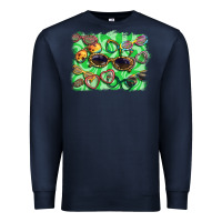 Navy sunglasses background Premium Sweatshirt - BarkalooDesign