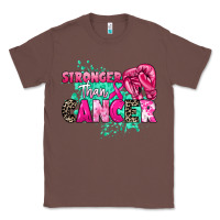 Chestnut Stronger than Cancer Classic Tee - HowdyJamesFarm