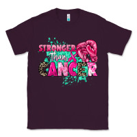 Plum Stronger than Cancer Classic Tee - HowdyJamesFarm