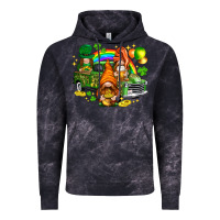 Cloud Black St. Patrick's Day gnomies with leopard tumbler Vintage Hoodie - HowdyJamesFarm