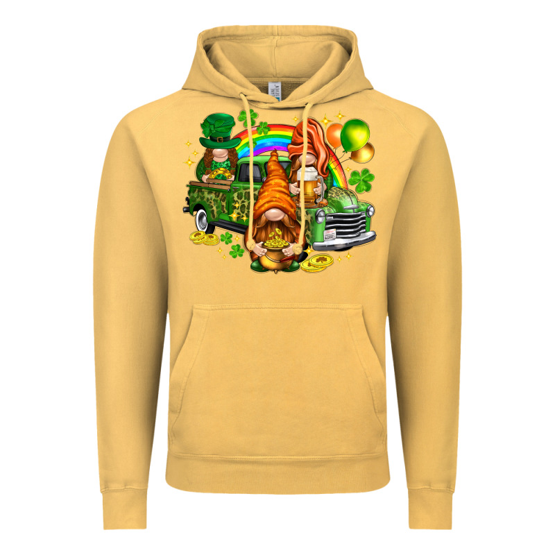 St. Patrick's Day Gnomies With Leopard Tumbler Vintage Hoodie by HowdyJamesFarm | Teevron