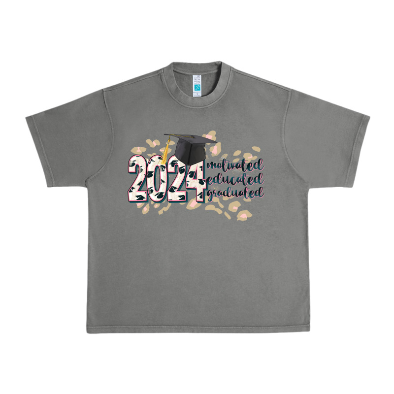 2024 Motivated Educated Graduated Urban Heavy Tee by CowGirlArtShop | Teevron