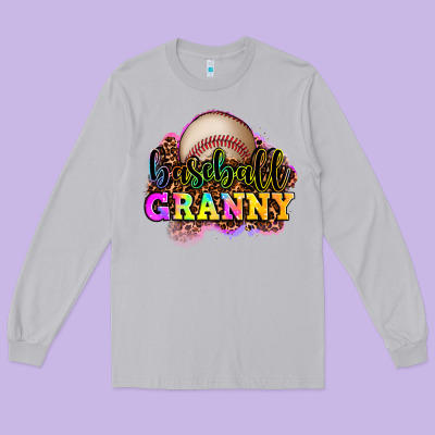Baseball Granny Long Sleeve Tee Designed By Oliviacreatesart