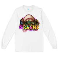 White baseball granny Long Sleeve Tee - OliviaCreatesArt