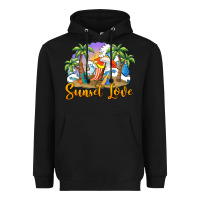 Black sunset love Heavyweight Hoodie - BarkalooDesign