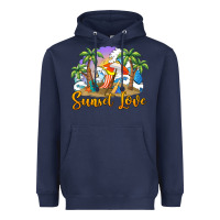 Navy sunset love Heavyweight Hoodie - BarkalooDesign