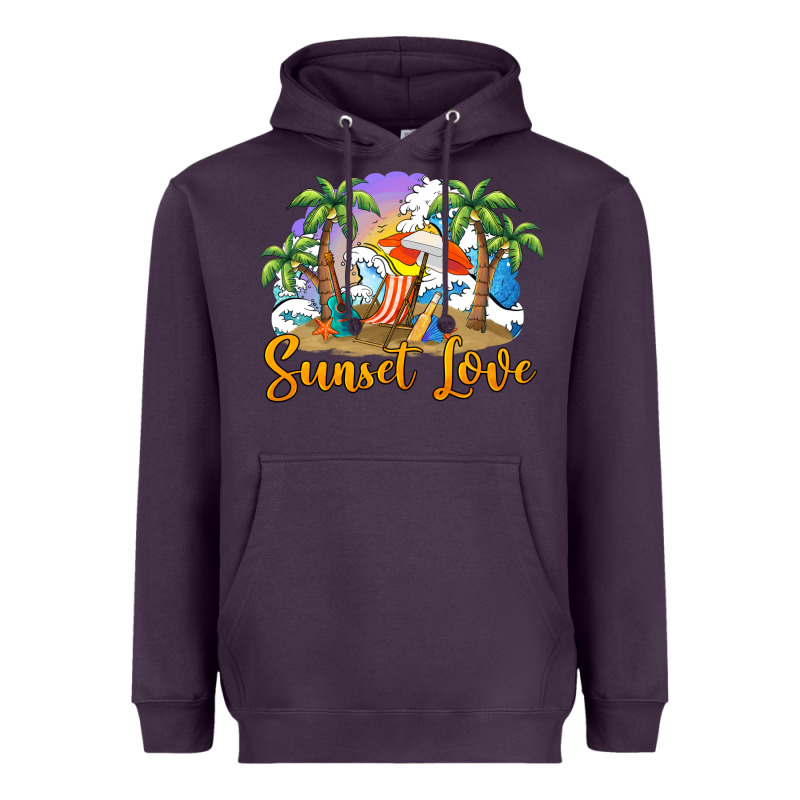 Sunset Love Heavyweight Hoodie by BarkalooDesign | Teevron
