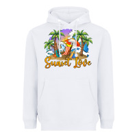 White sunset love Heavyweight Hoodie - BarkalooDesign