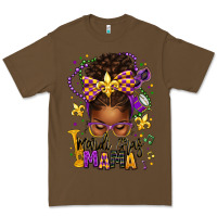 Cacao mardi gras mama afro messy bun Premium Tee - texasbilliewilder