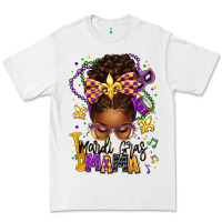 White mardi gras mama afro messy bun Premium Tee - texasbilliewilder