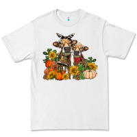 White Fall heifer cows Premium Tee - RanaPortraitStore