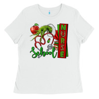White Christmas Character Nurse Ladies Tee - NancyCooperArtShop