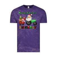 Cloud Purple nothing runs like a reindeer Vintage Tee - CowGirlArtShop