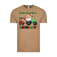 Vintage Coffee nothing runs like a reindeer Vintage Tee - CowGirlArtShop