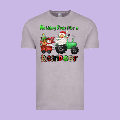 Nothing Runs Like A Reindeer Vintage Tee Designed By Cowgirlartshop