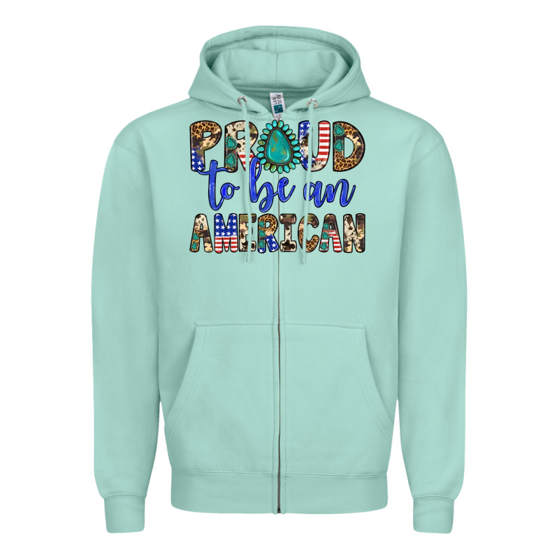 Proud To Be An American Zipper Hoodie by Artiststas | Teevron