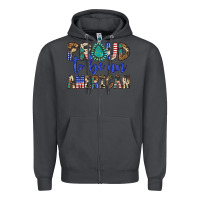 Smoke proud to be an american Zipper Hoodie - Artiststas