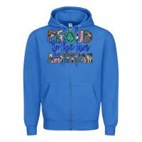 True Royal proud to be an american Zipper Hoodie - Artiststas