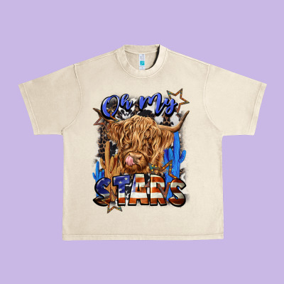 Oh My Stars Urban Heavy Tee Designed By Cowgirlartshop
