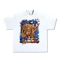 White oh my stars Urban Heavy Tee - CowGirlArtShop