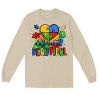 Mushroom different is beautiful autism Long Sleeve Tee - OliviaCreatesArt