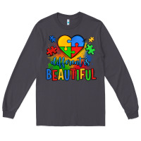 Smoke different is beautiful autism Long Sleeve Tee - OliviaCreatesArt