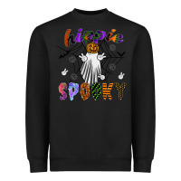Black hippie spooky Heavyweight Sweatshirt - SublimationCraftShop