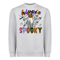Heather Grey hippie spooky Heavyweight Sweatshirt - SublimationCraftShop