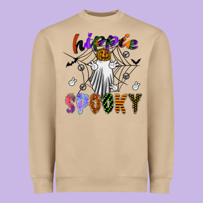 Hippie Spooky Heavyweight Sweatshirt Designed By Sublimationcraftshop