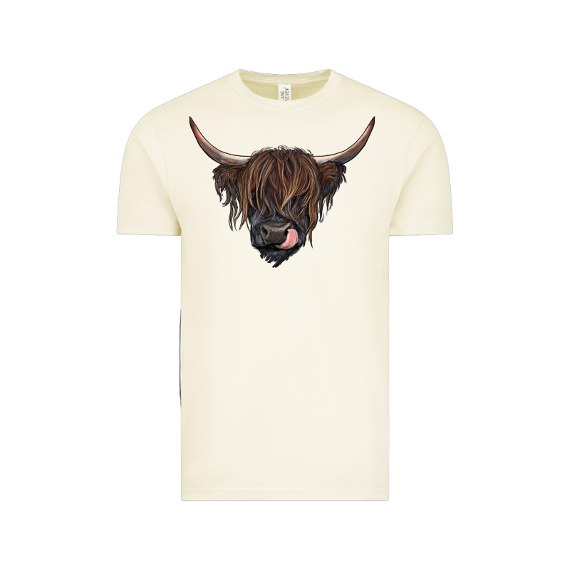 Black Highland Cow Vintage Tee by RanaPortraitStore | Teevron