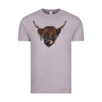 Vintage Zinc Black highland cow Vintage Tee - RanaPortraitStore