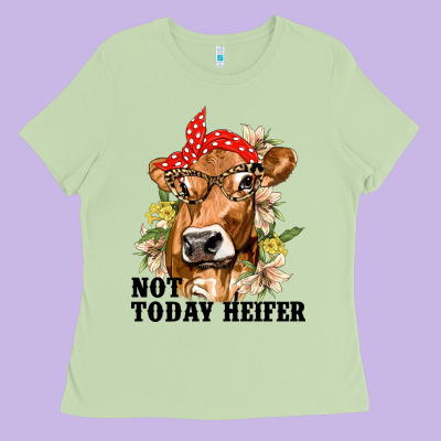Cute Heifer Ladies Tee Designed By Texasbilliewilder