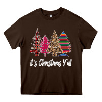 Chocolate Brown It s Christmas Y all Heavy Core Tee - Bettercallsaul