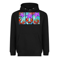 Black crab and starfish  cup Heavyweight Hoodie - BarkalooDesign
