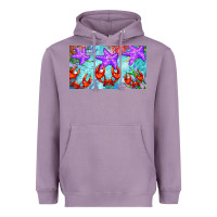 Lavender crab and starfish  cup Heavyweight Hoodie - BarkalooDesign