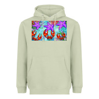 Matcha crab and starfish  cup Heavyweight Hoodie - BarkalooDesign